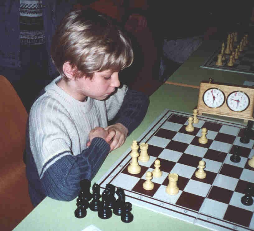 Andreas Strunski am Schachbrett