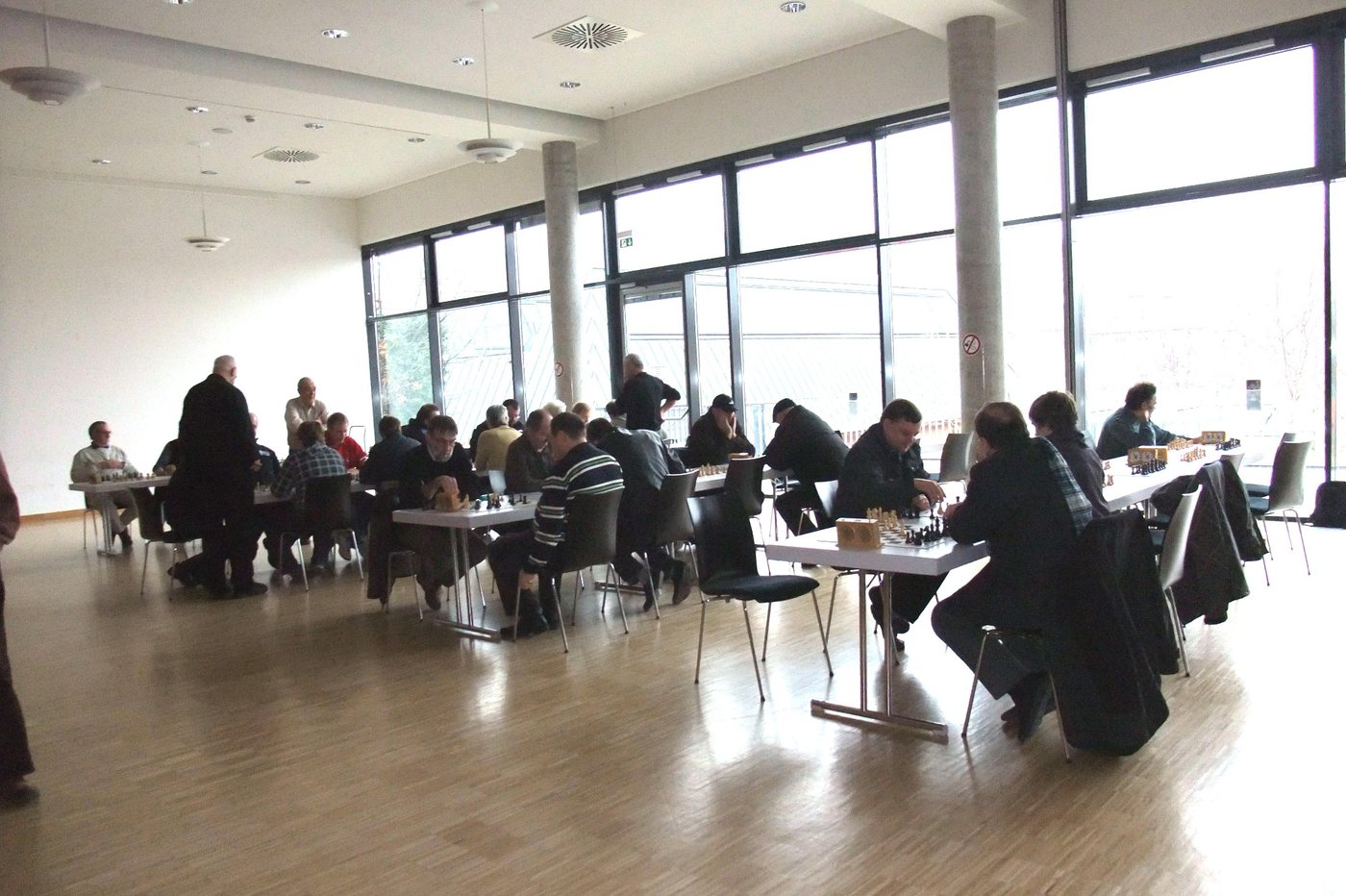 Vorrundenatmosphäre im großen Saal