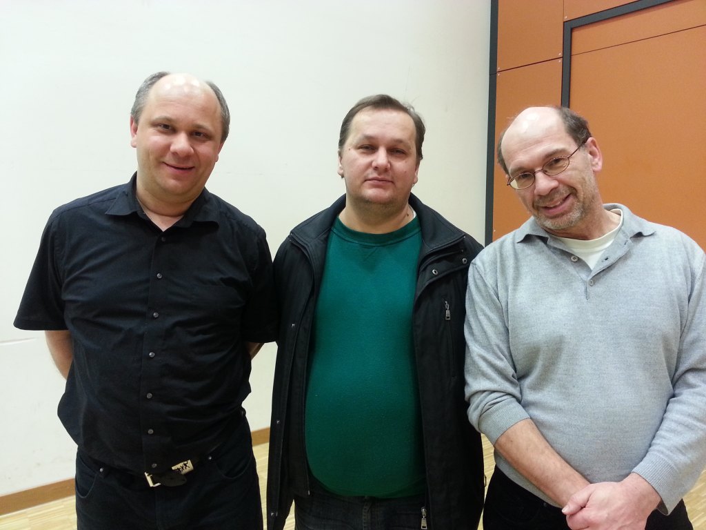 Siegerehrung mit Rudolf Bräuning, Josef Gheng und Michael Holzhäuer