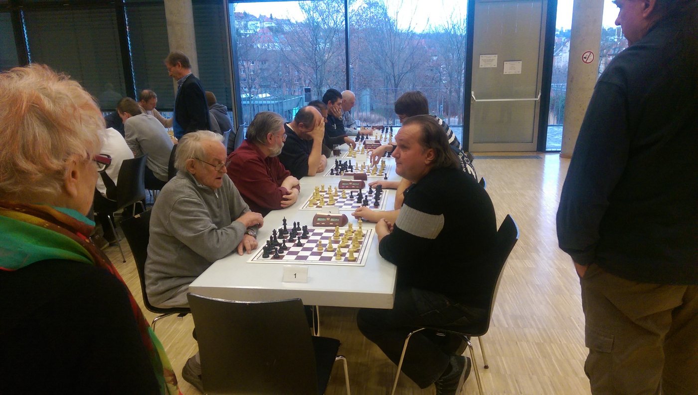 Hottes in Runde 10 am Spitzenbrett gegen Josef Gheng.