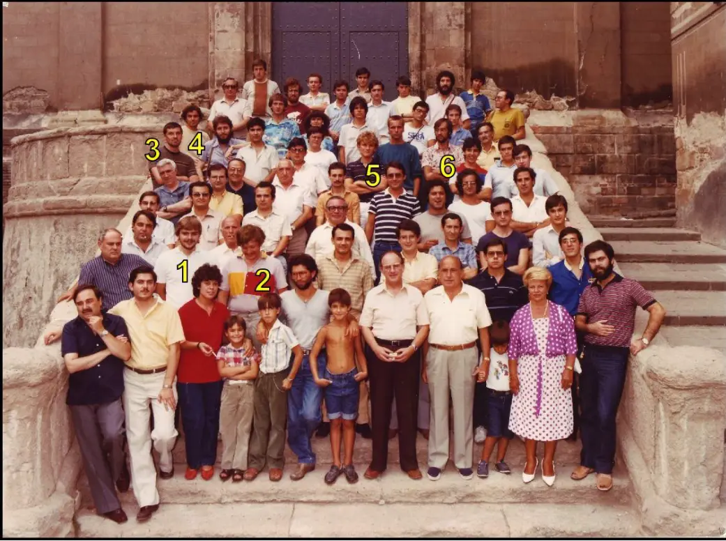 Württembergische Teilnehmer beim Berga-Open 1984