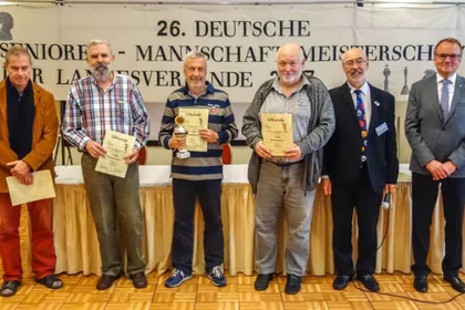 Schachpartien bei der Senioren-Mannschaftsmeisterschaft 2017